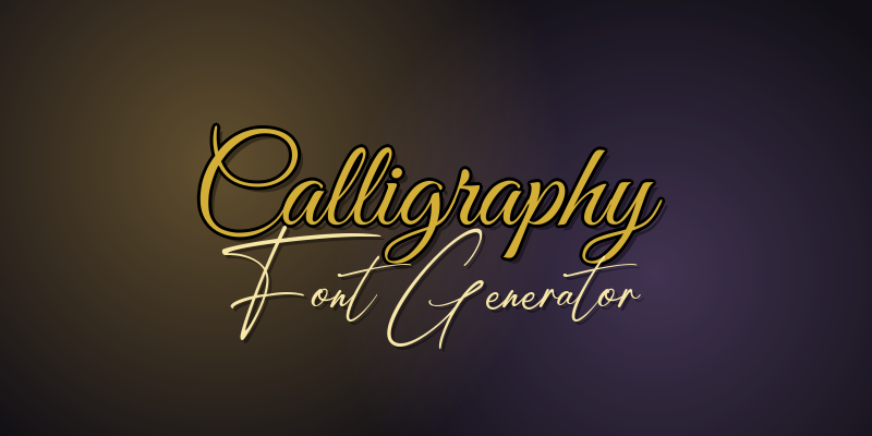 Calligraphy Font Logo